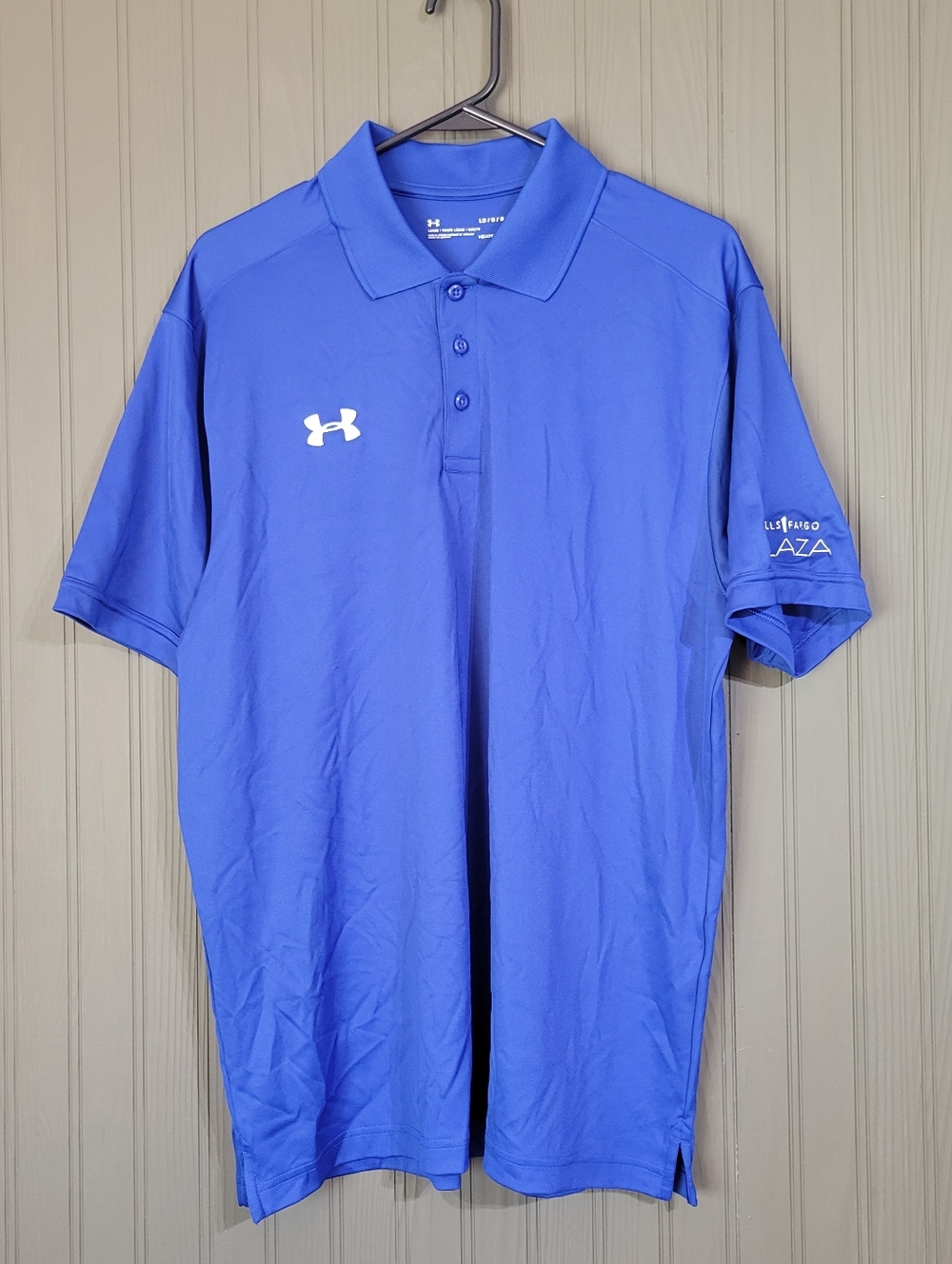 NWT Under Armour Golf Polo Shirt Short Sleeve Loose Fit Blue Men's Large